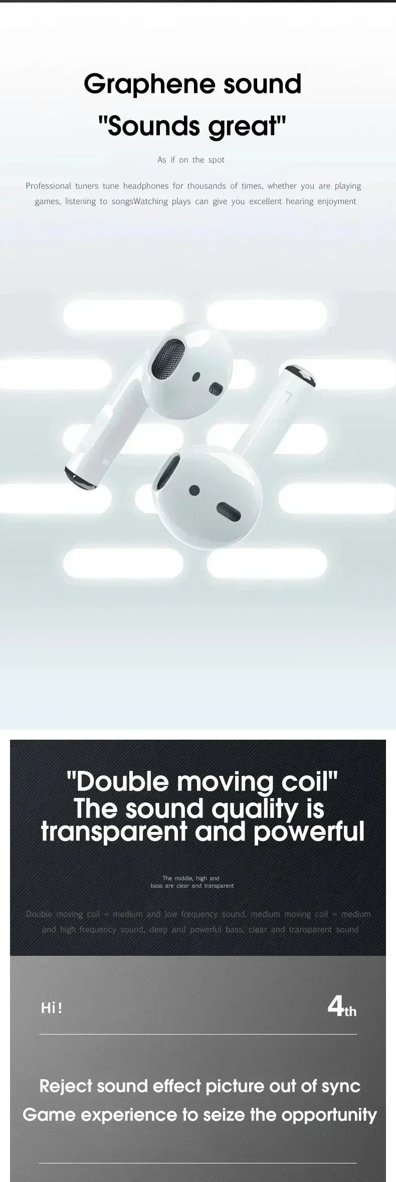 2024 Air Pro 4 TWS Wireless Headphone
